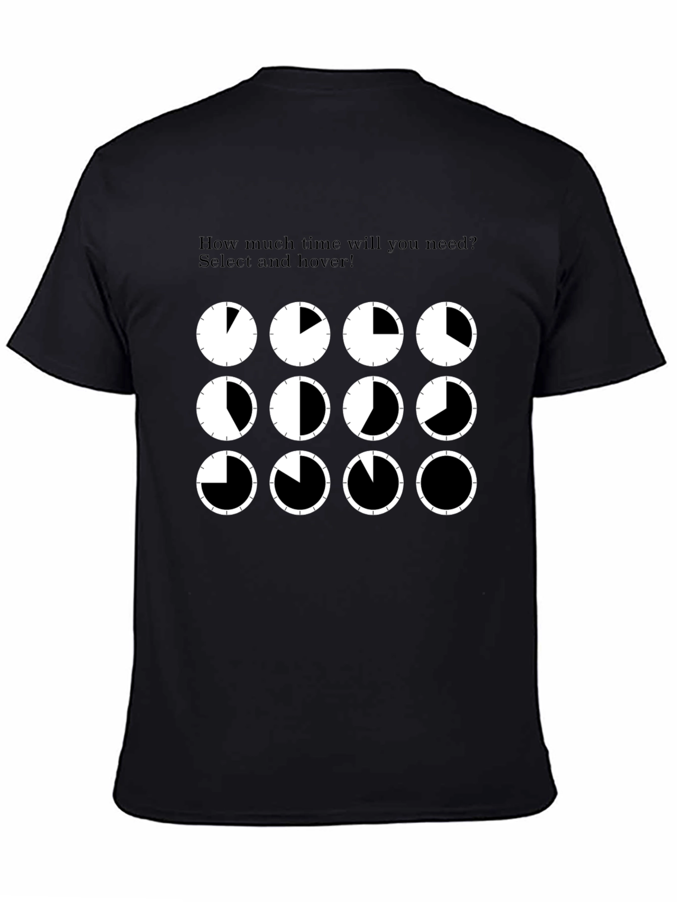 Time Picker Graphic Tee - Fun Coding T-Shirt