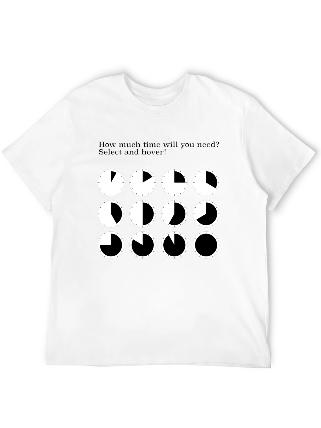 Time Picker Graphic Tee - Fun Coding T-Shirt
