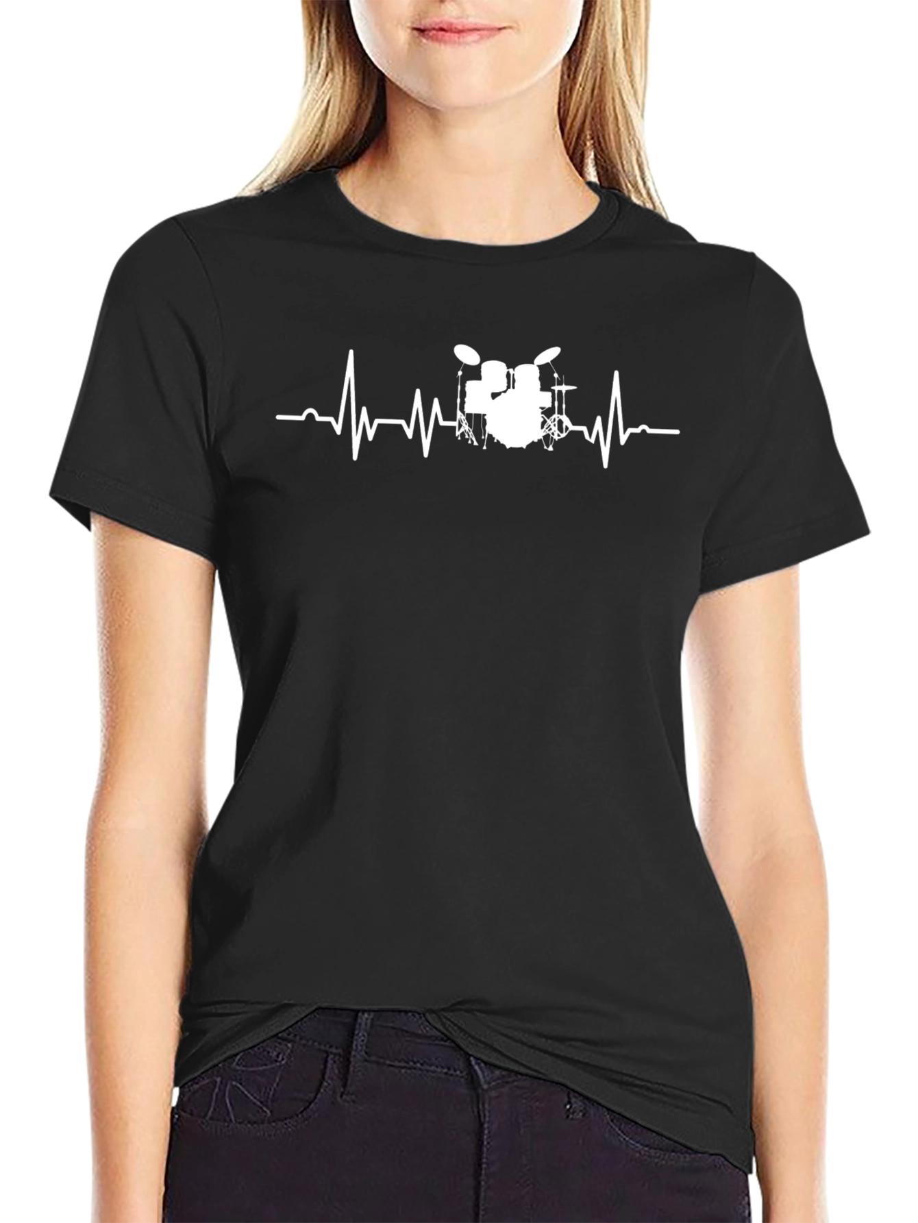 Drum Beat Heartbeat T-Shirt - Musician Tee