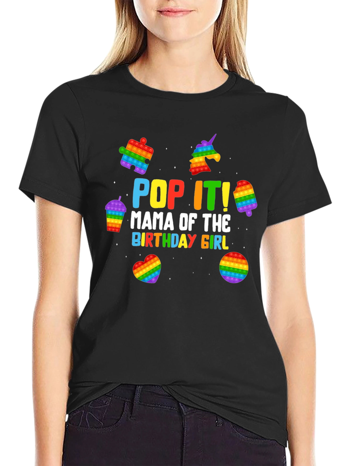 Pop It Mama Birthday Girl T-Shirt