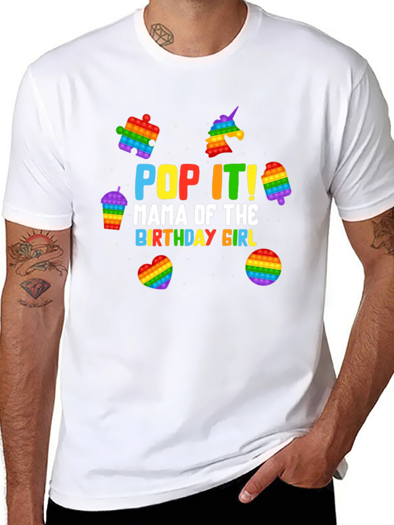 Pop It Mama Birthday Girl T-Shirt