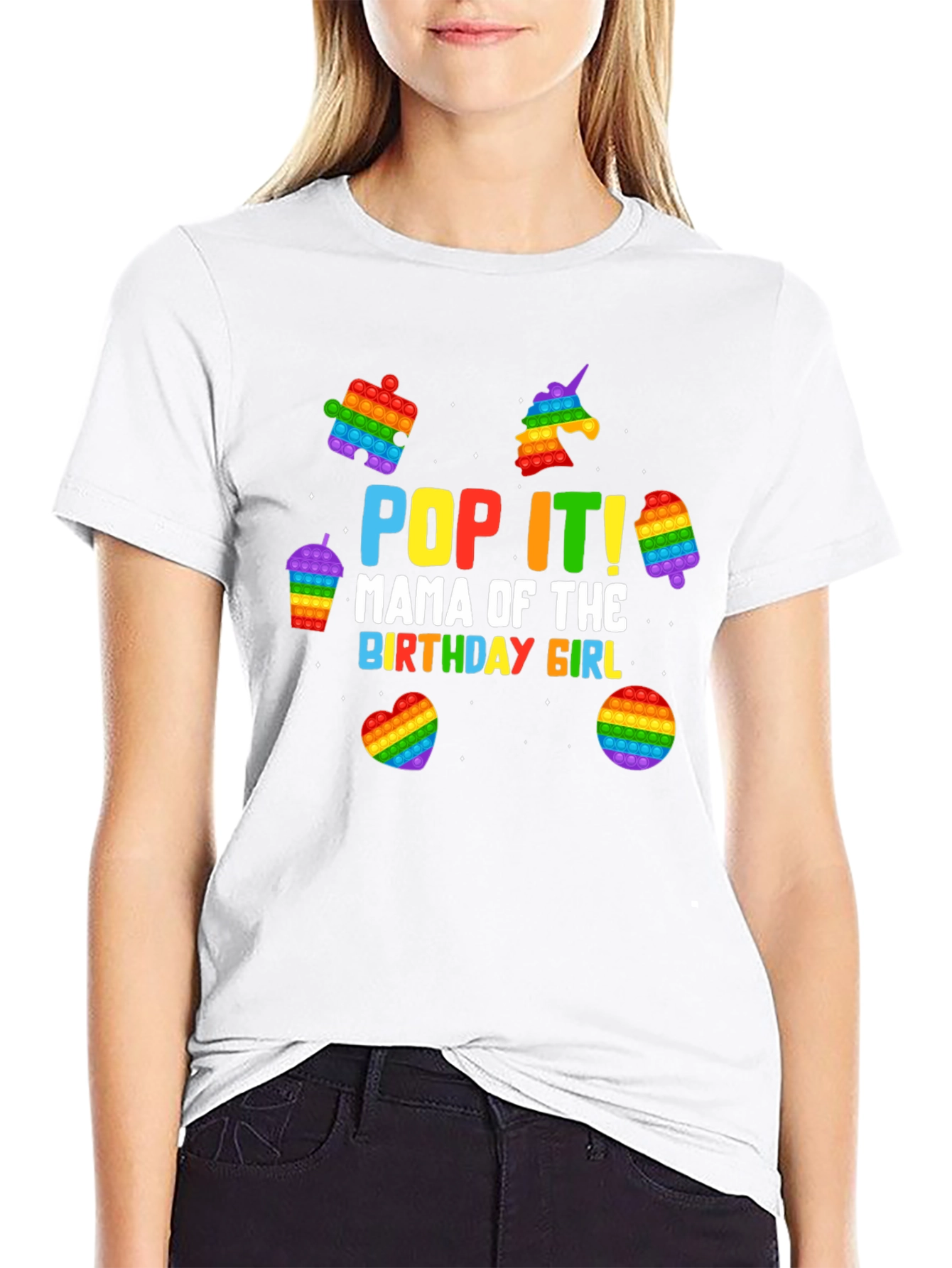 Pop It Mama Birthday Girl T-Shirt