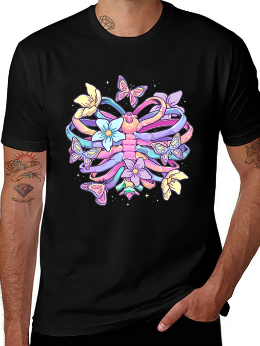 Floral Ribcage Graphic T-Shirt - Unisex