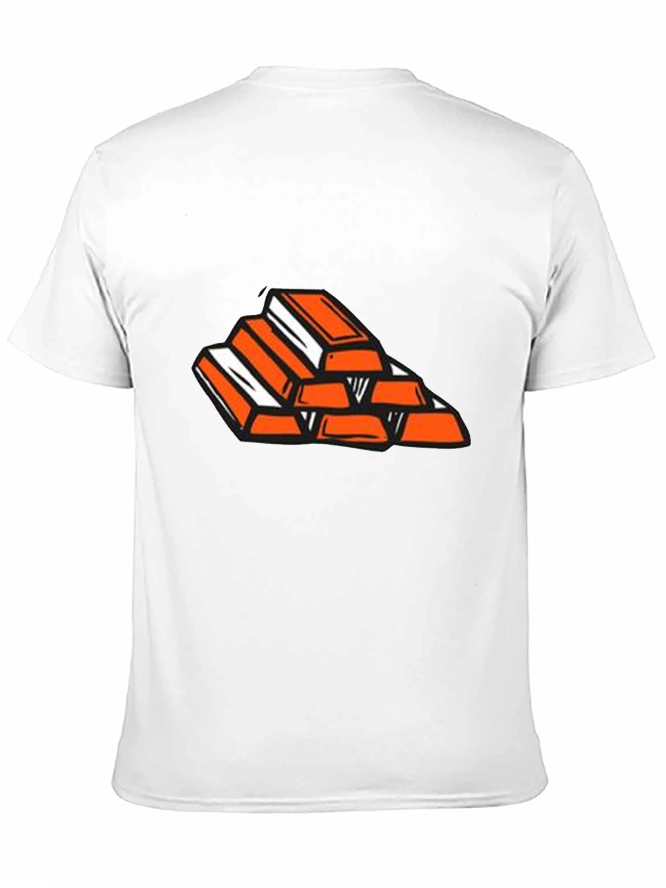 Gold Bar Stack Graphic Tee - Black