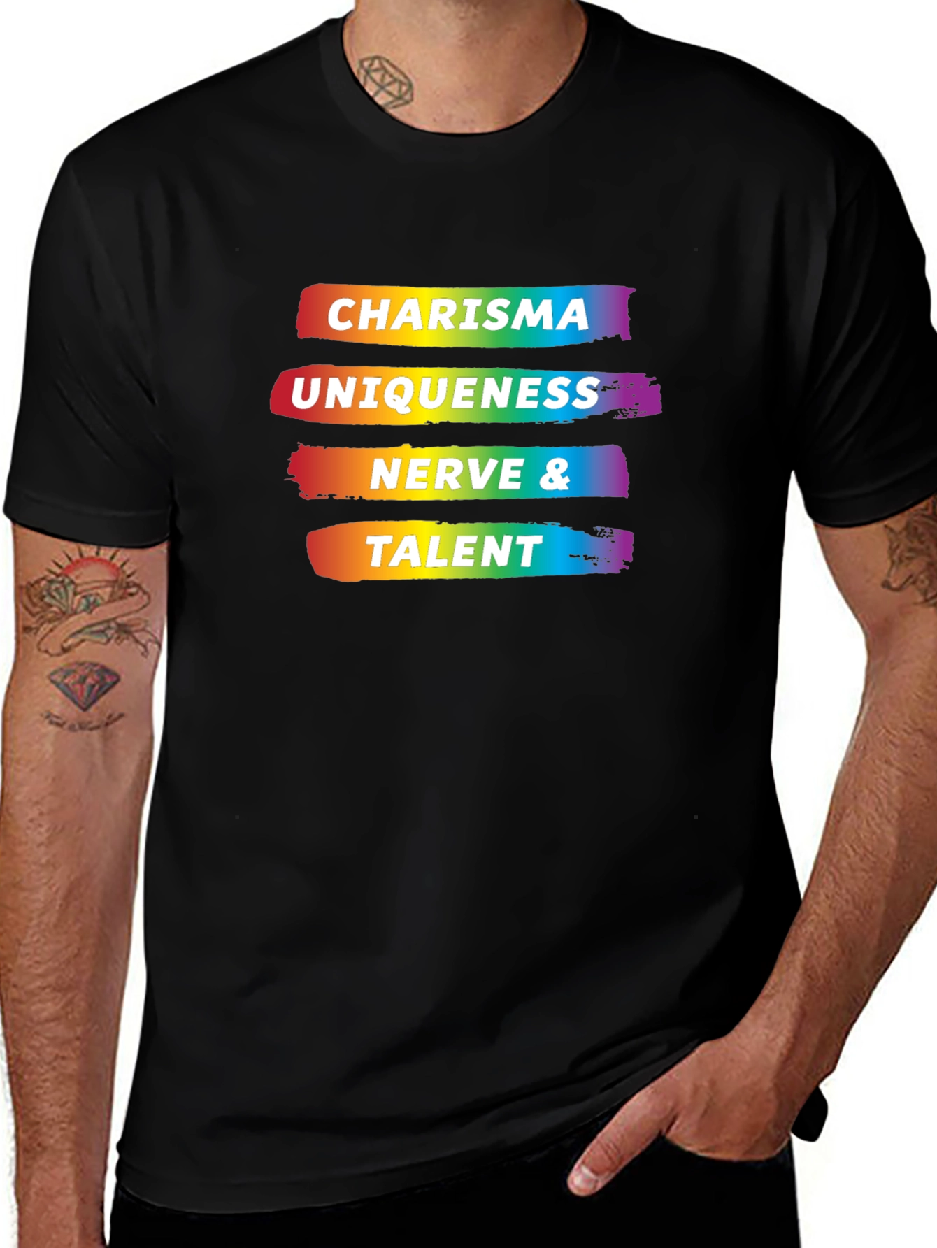 Charisma Uniqueness Nerve & Talent Graphic Tee