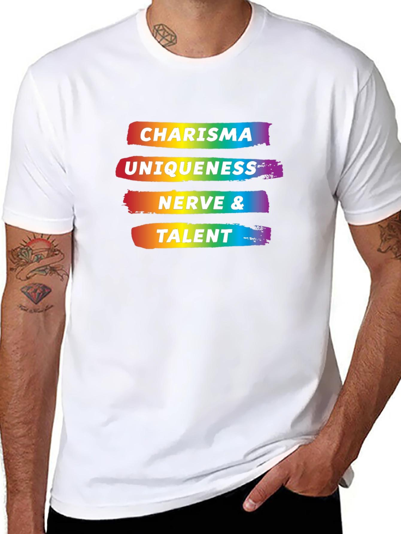 Charisma Uniqueness Nerve & Talent Graphic Tee
