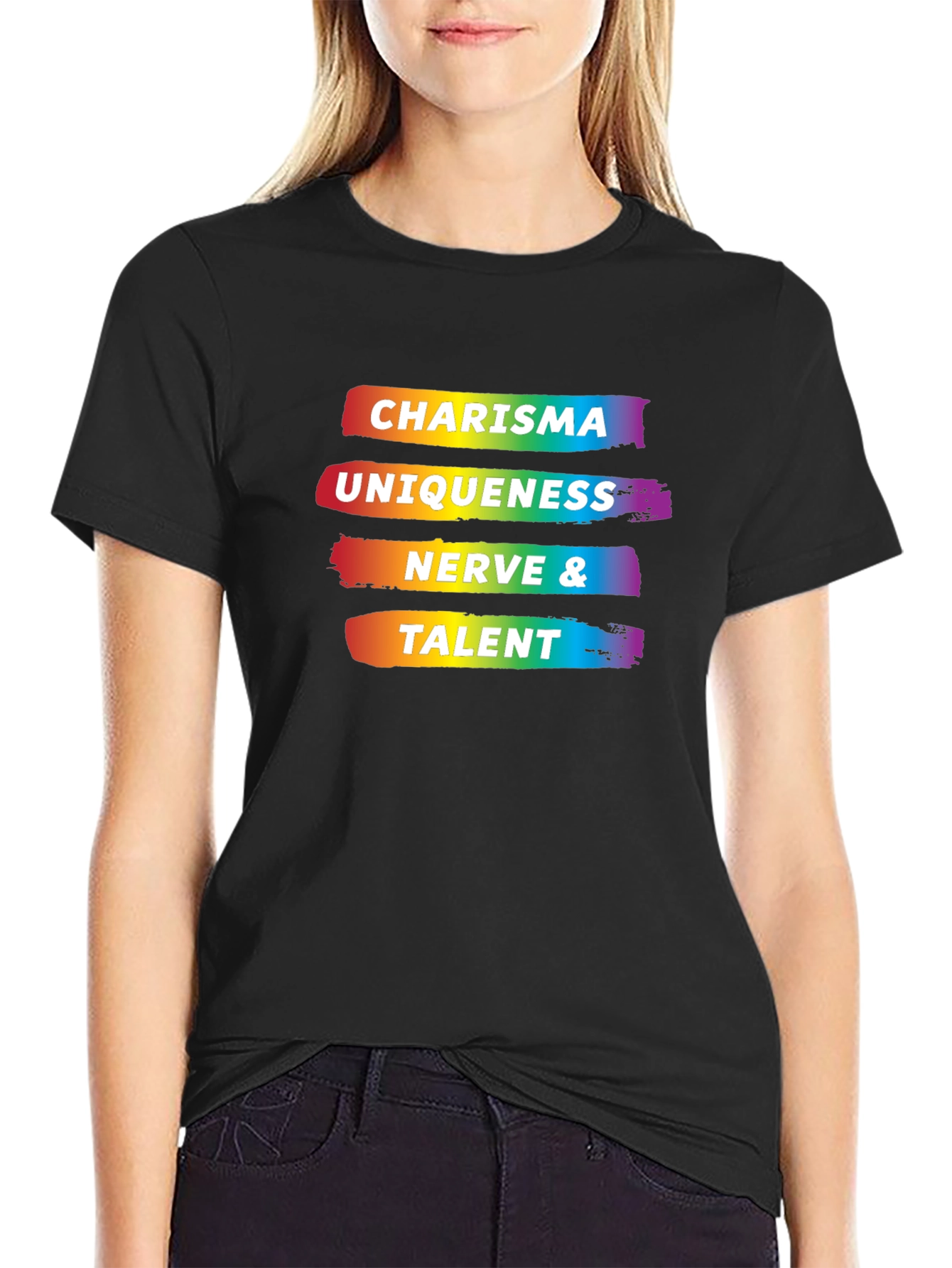 Charisma Uniqueness Nerve & Talent Graphic Tee