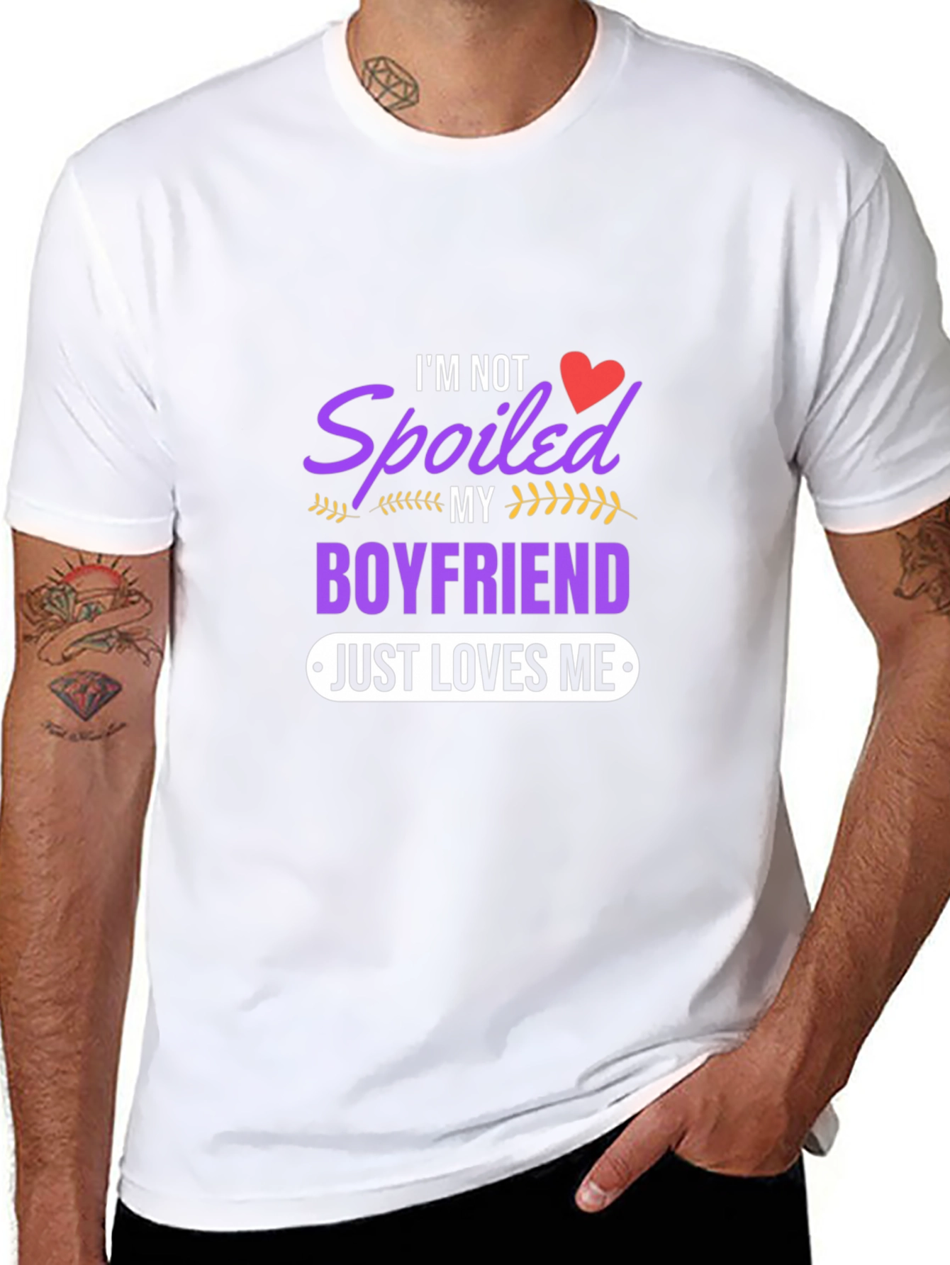 Spoiled Boyfriend Tee - Just Loves Me Funny T-Shirt