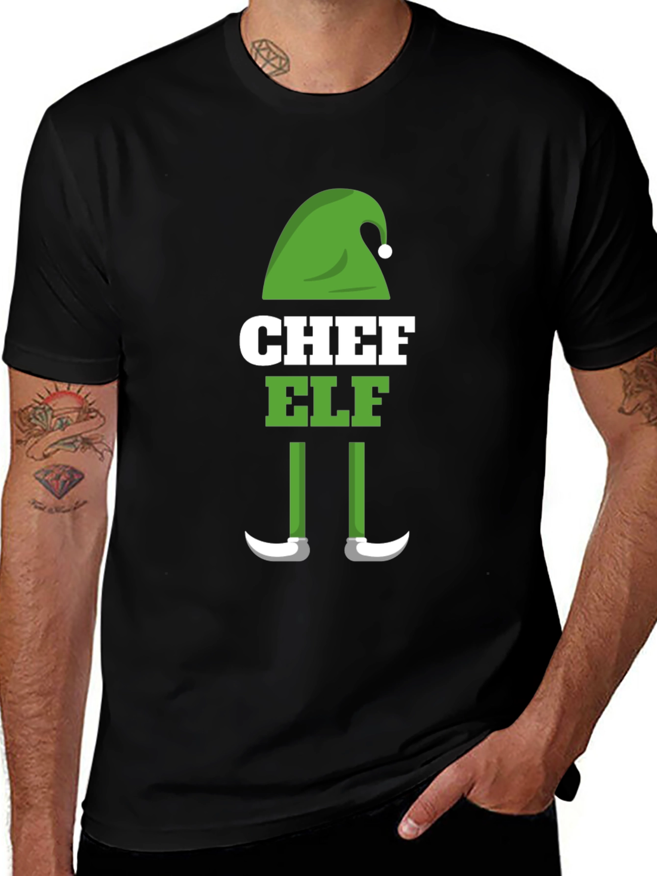 Chef Elf Christmas T-Shirt