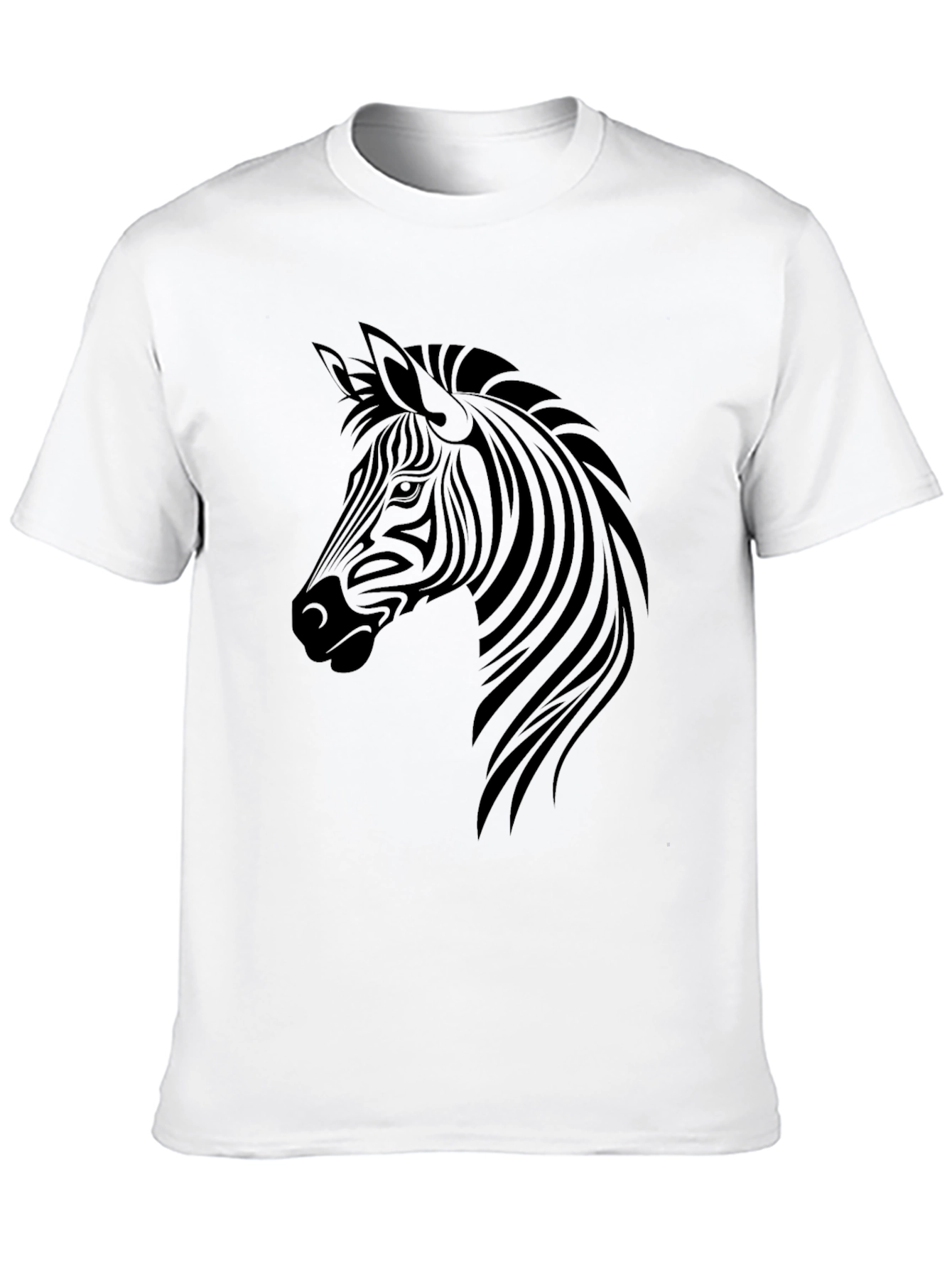 Zebra Graphic Tee - Mens Black T-Shirt