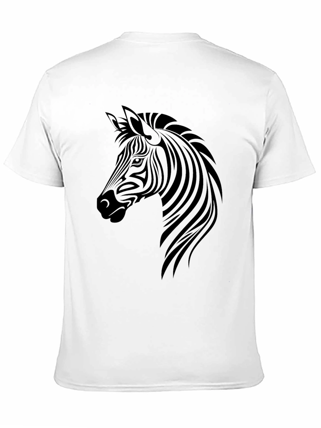 Zebra Graphic Tee - Mens Black T-Shirt