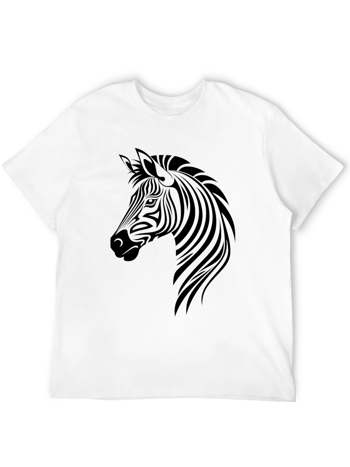 Zebra Graphic Tee - Mens Black T-Shirt