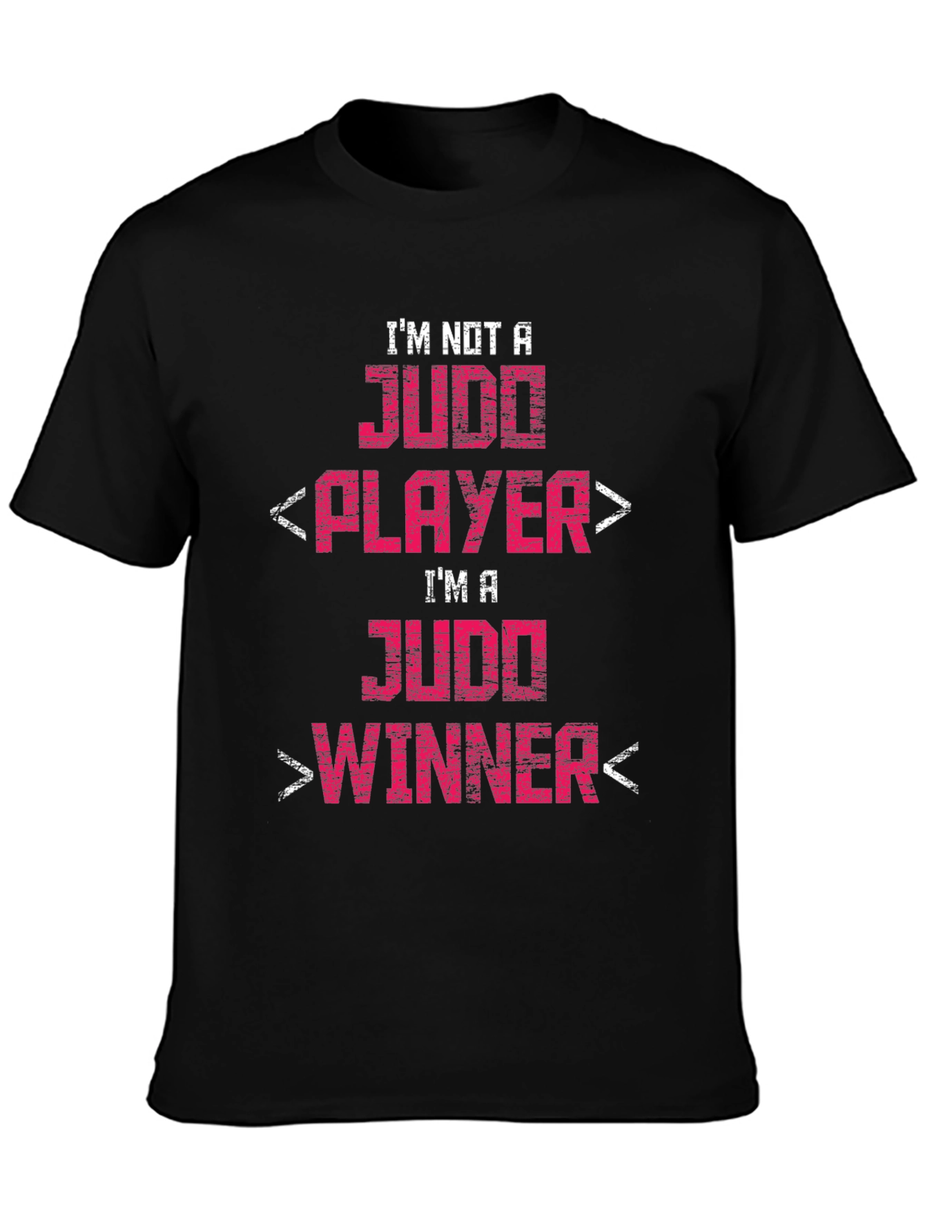 Judo Winner Graphic Tee - Black Cotton