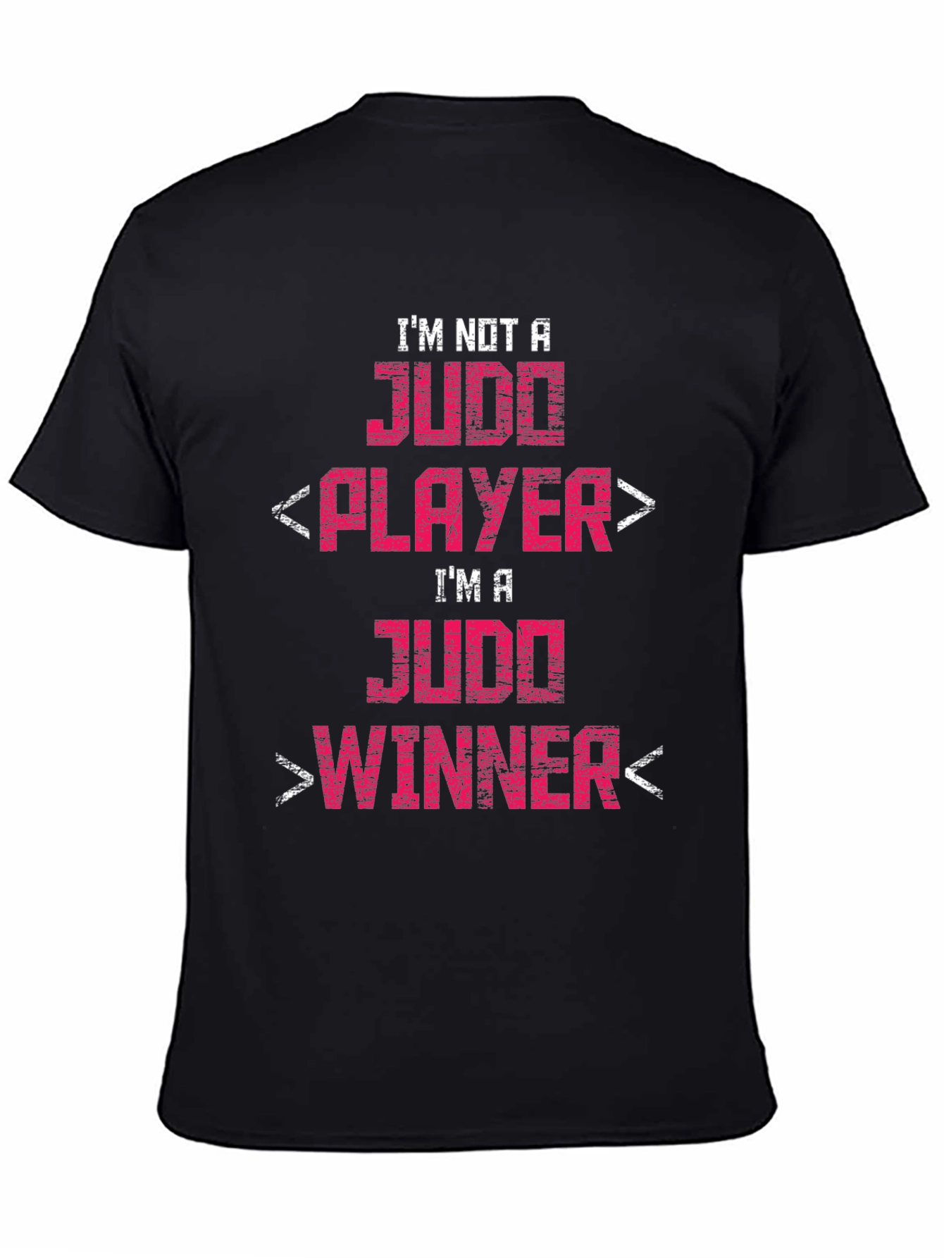 Judo Winner Graphic Tee - Black Cotton