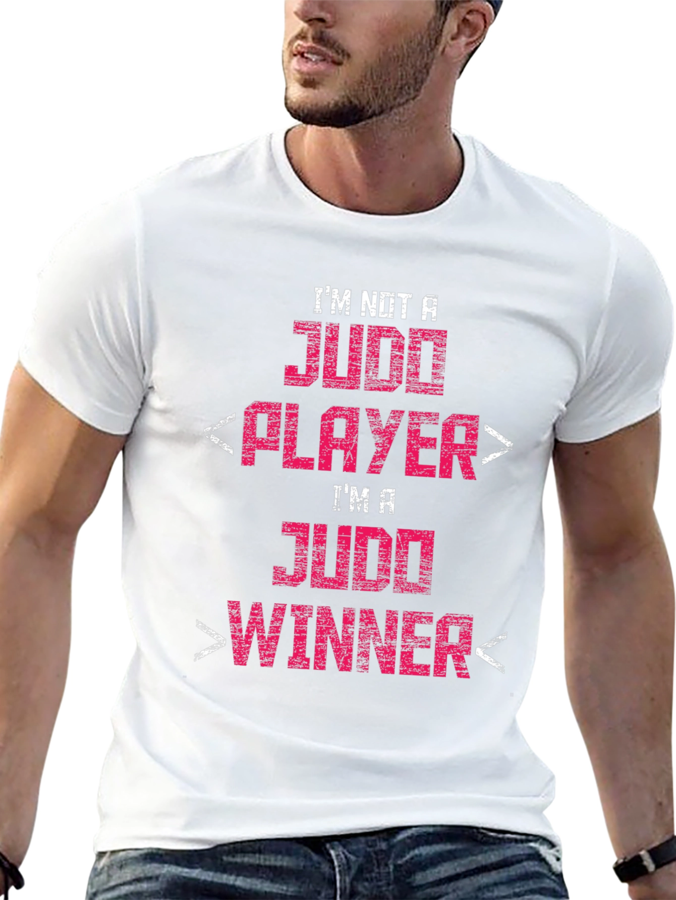 Judo Winner Graphic Tee - Black Cotton