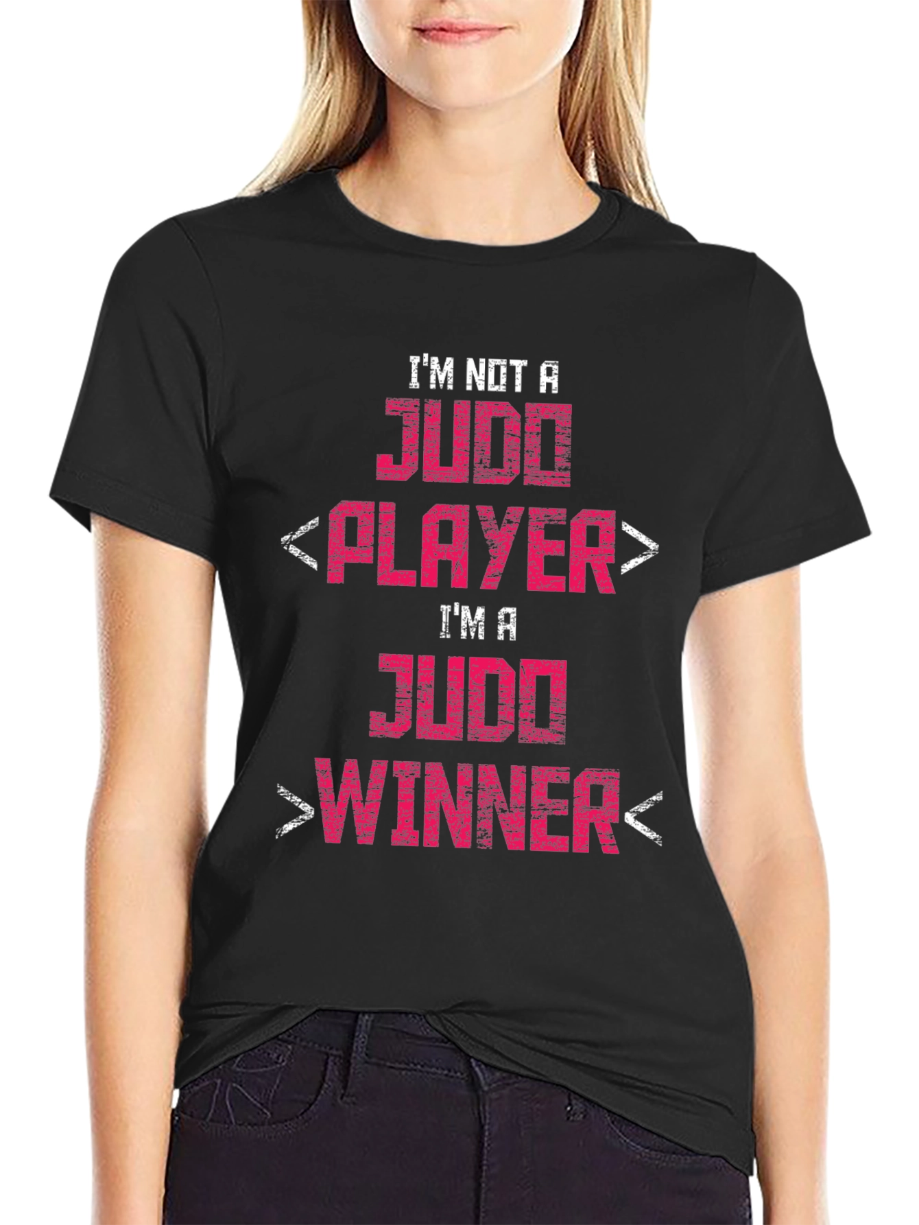 Judo Winner Graphic Tee - Black Cotton