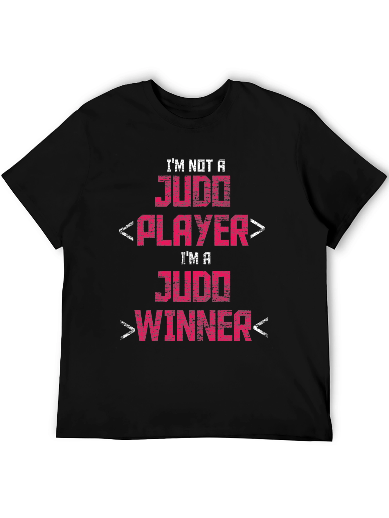 Judo Winner Graphic Tee - Black Cotton