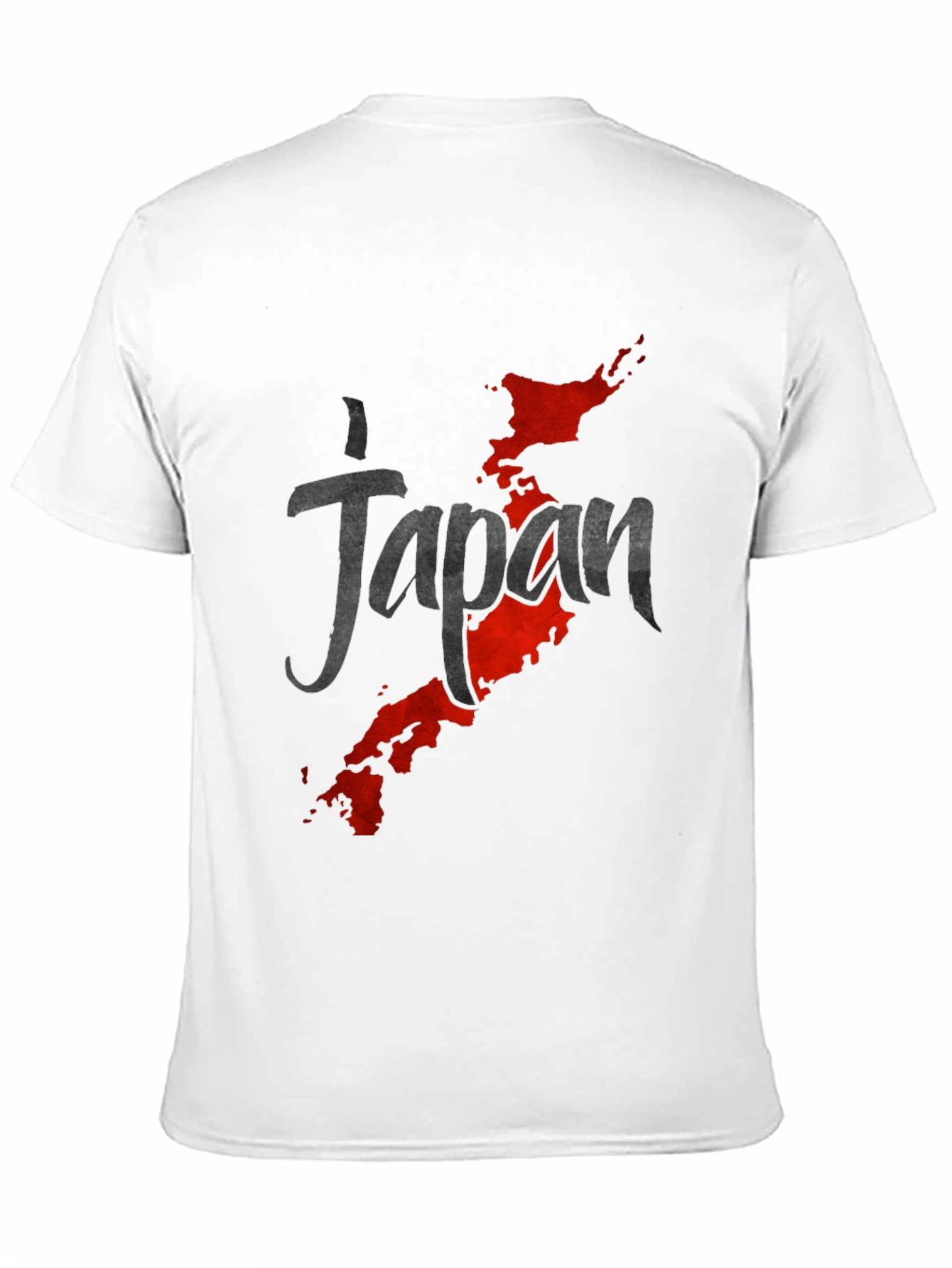 Japan Map Graphic Black T-Shirt