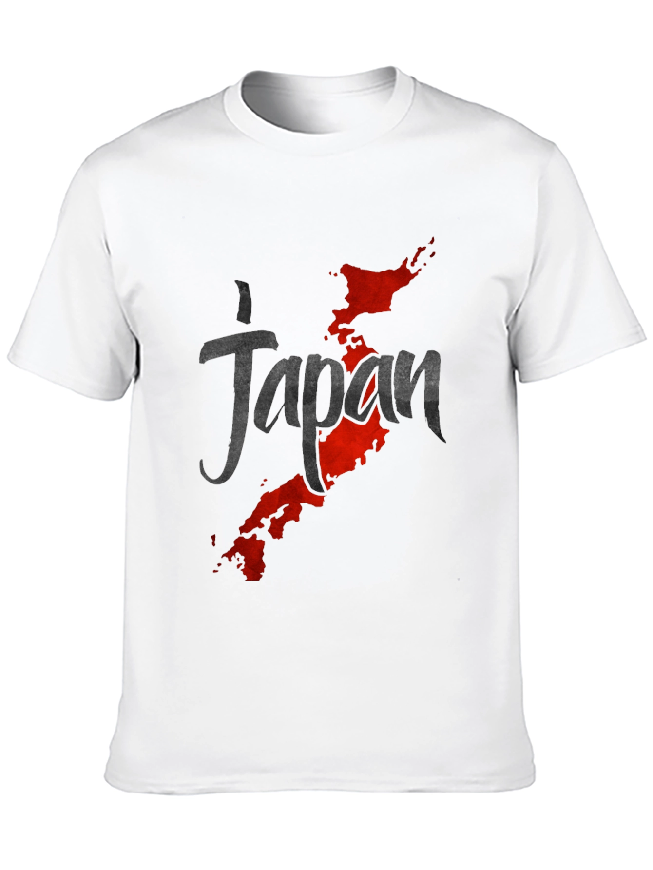 Japan Map Graphic Black T-Shirt