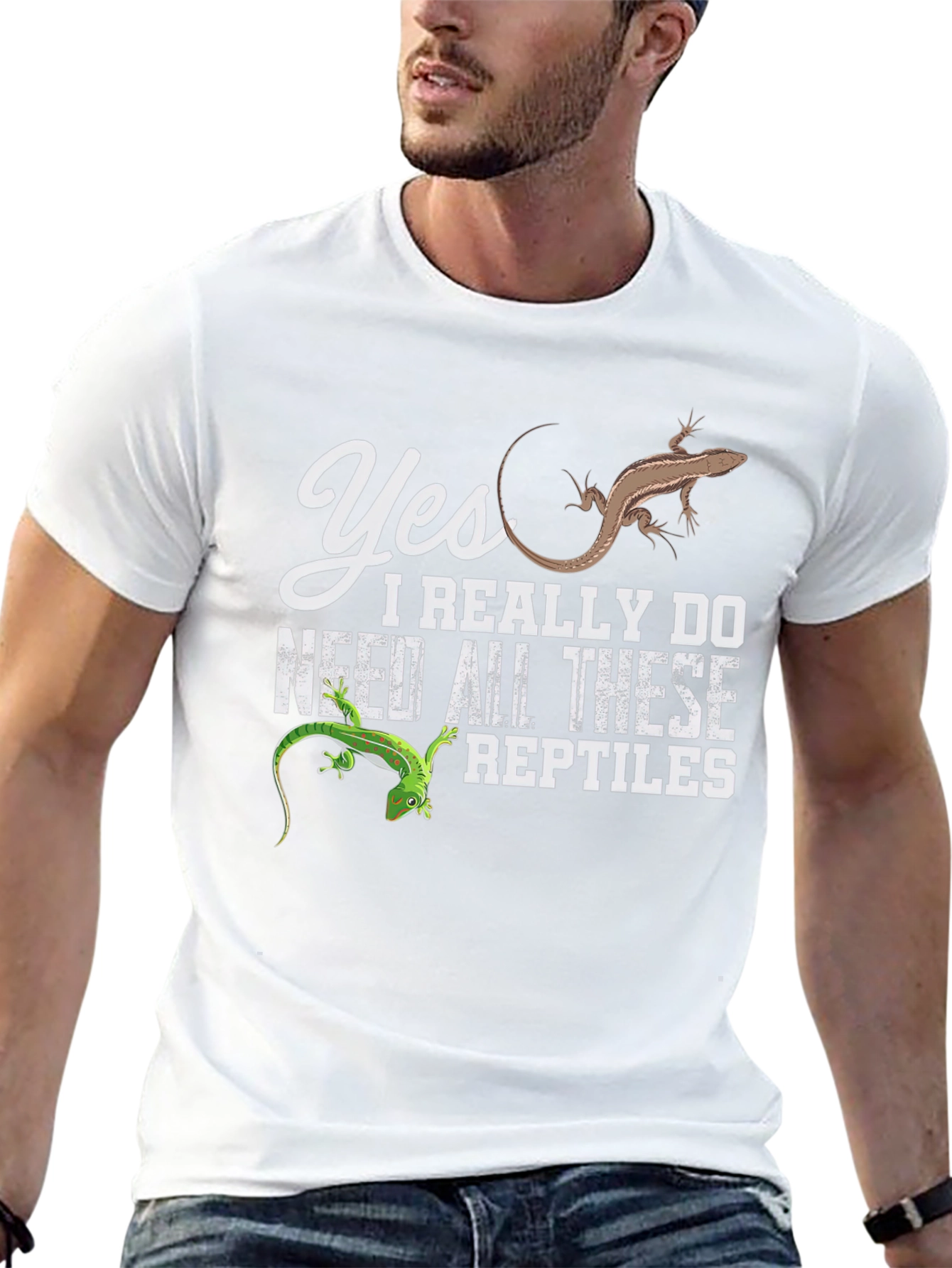 Reptile Lover T-Shirt: Yes I Need All These Reptiles