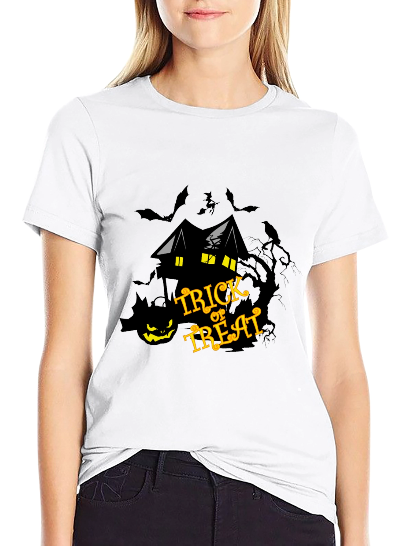 Halloween Trick or Treat Graphic T-Shirt