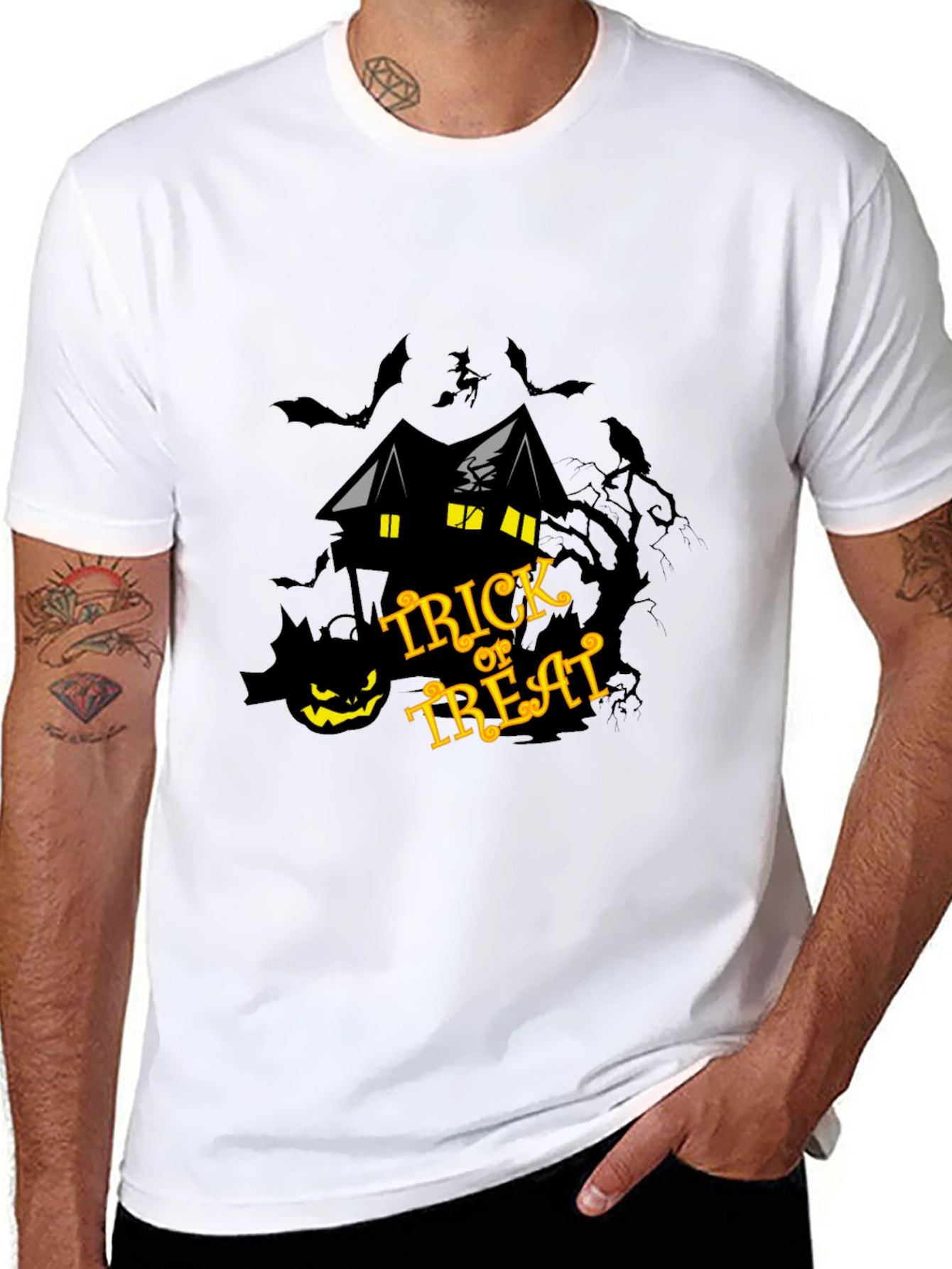 Halloween Trick or Treat Graphic T-Shirt