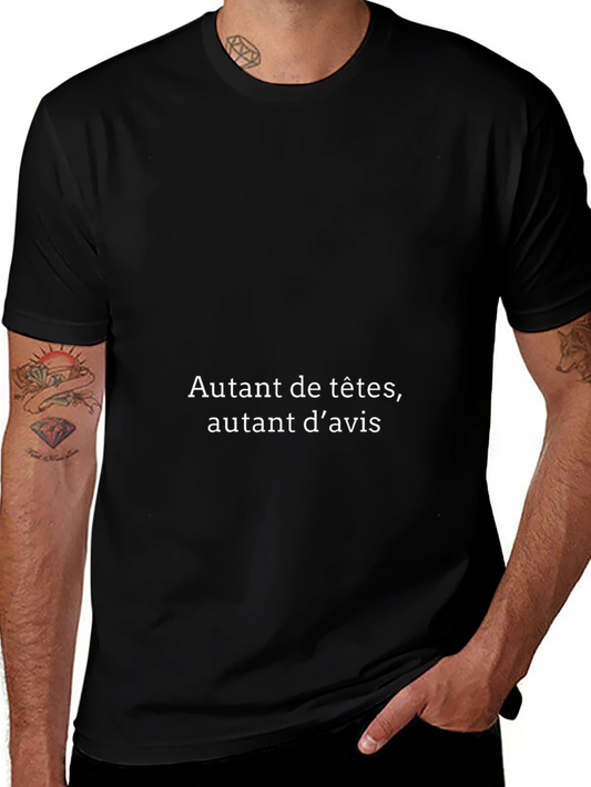 Autant De Têtes Black T-Shirt