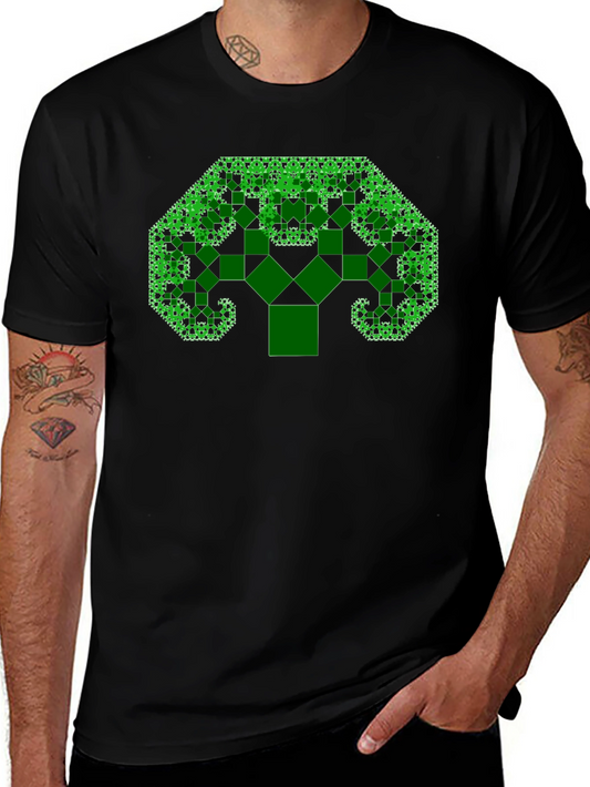 Fractal Tree Black T-Shirt