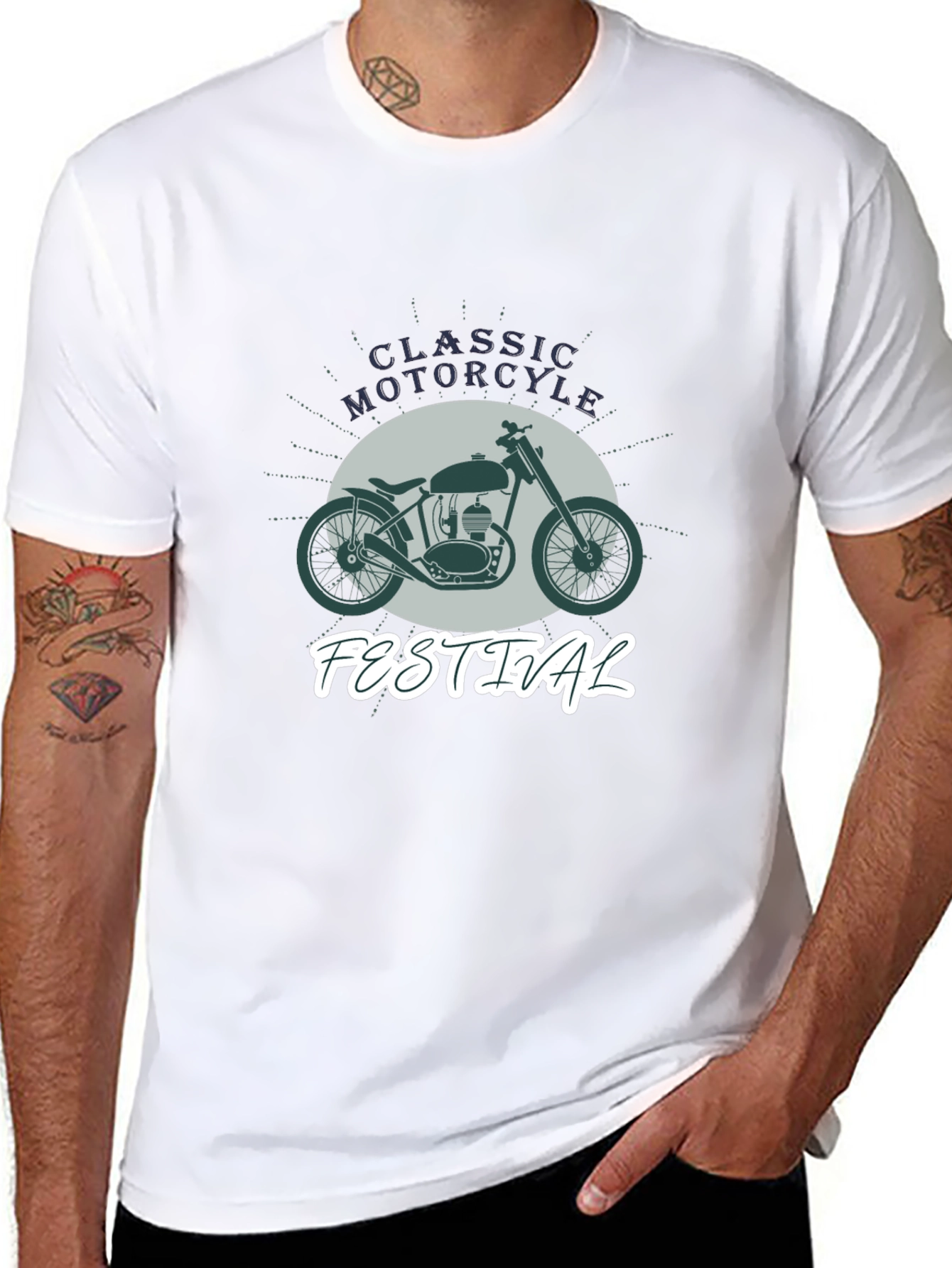 Classic Motorcycle Festival Black T-Shirt