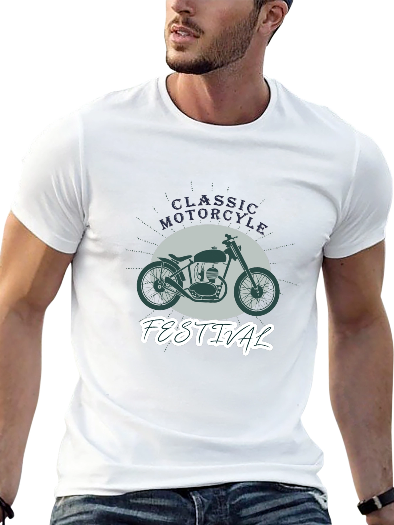 Classic Motorcycle Festival Black T-Shirt