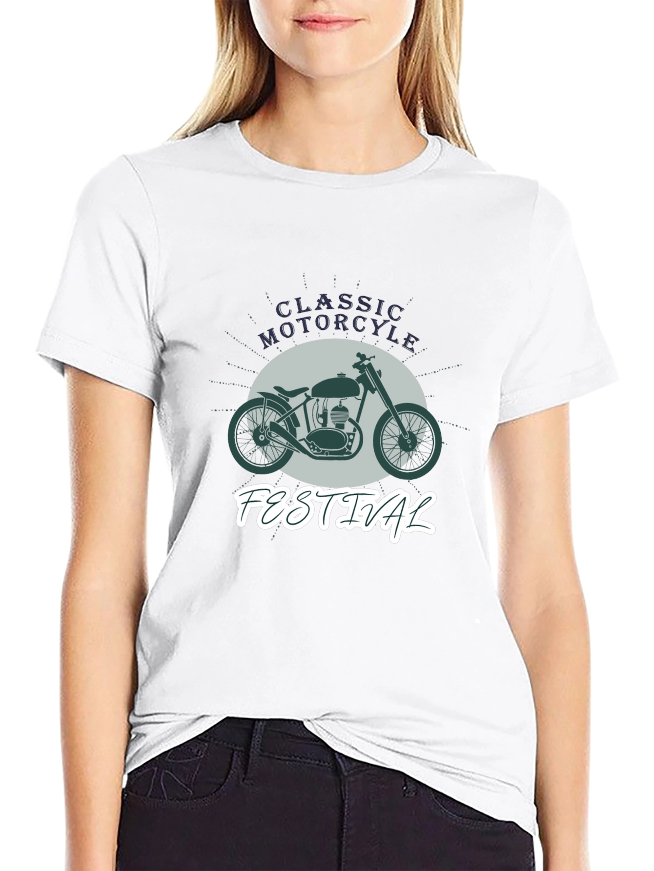 Classic Motorcycle Festival Black T-Shirt