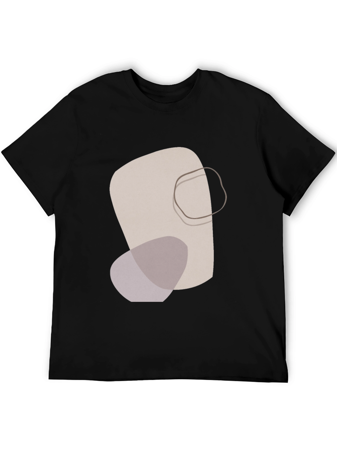 Abstract Graphic Print Tee - Modern Casual Style