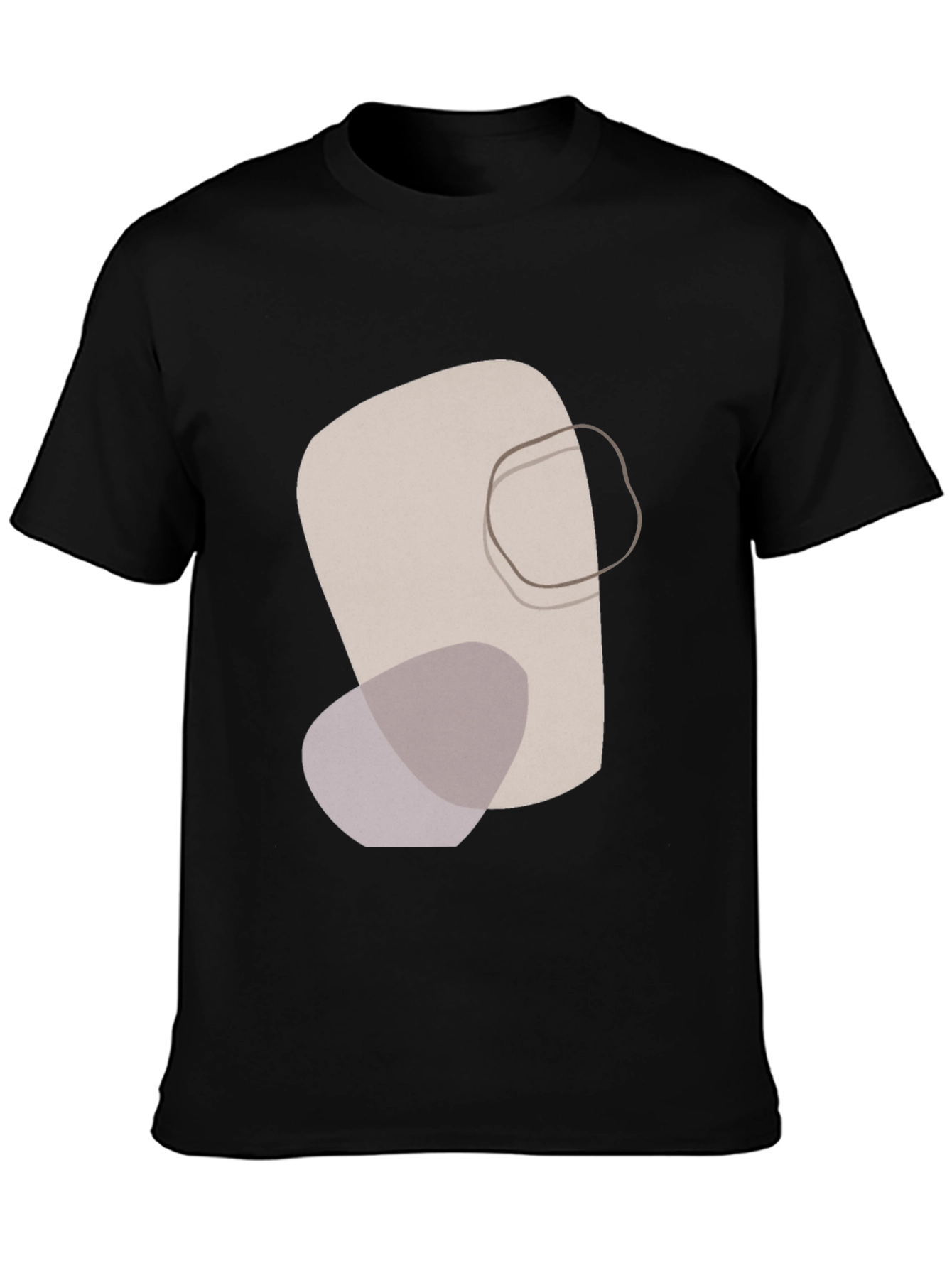 Abstract Graphic Print Tee - Modern Casual Style