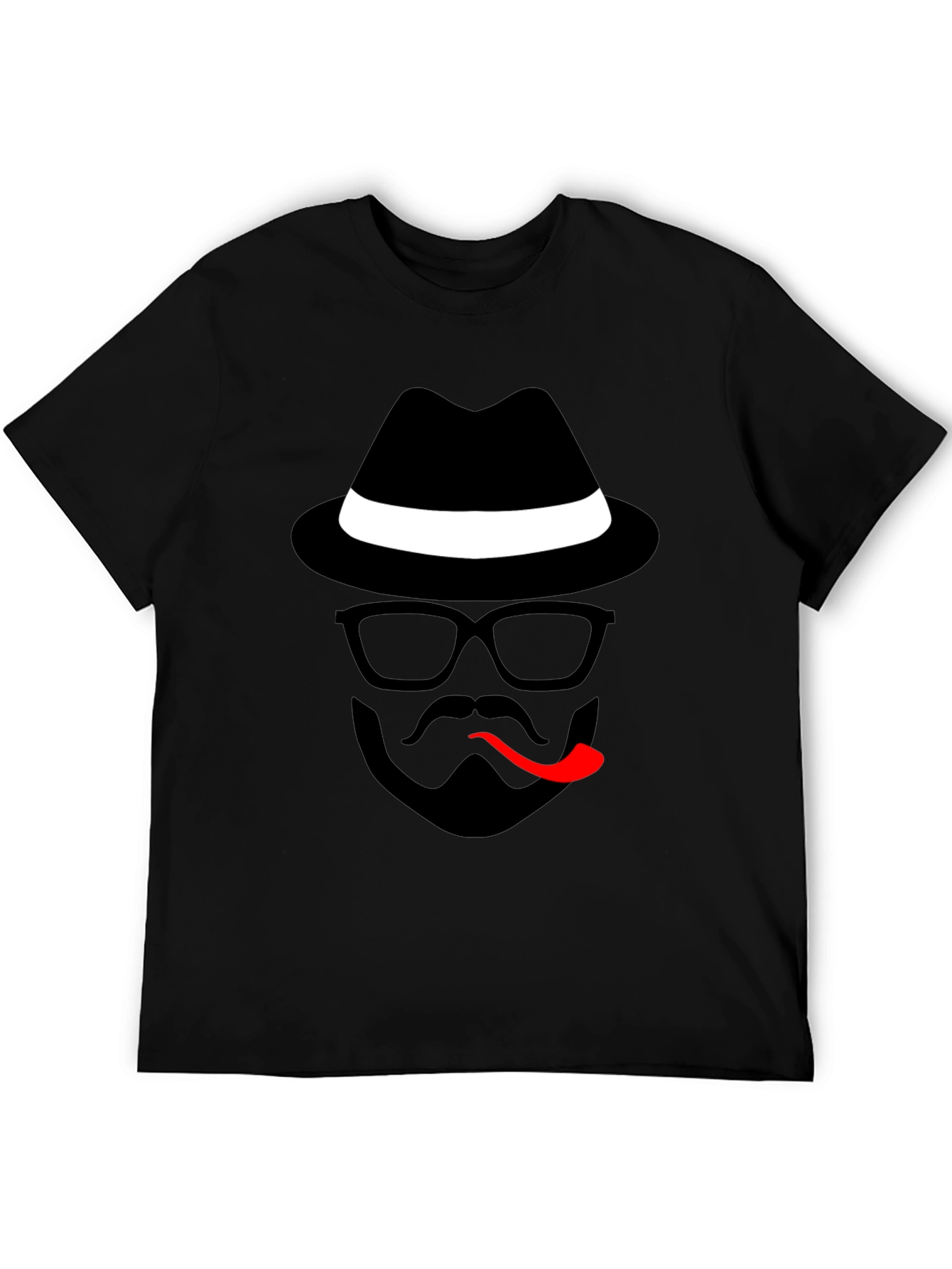 Cool Detective Graphic Black T-Shirt