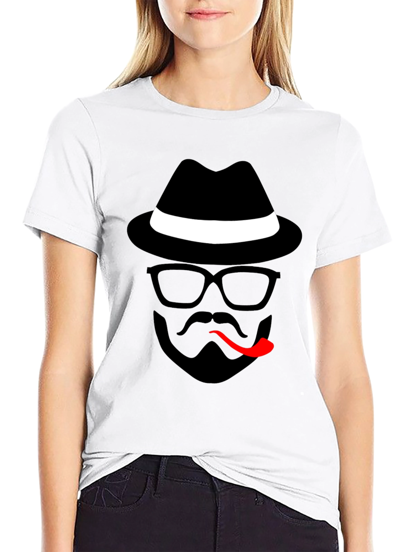 Cool Detective Graphic Black T-Shirt