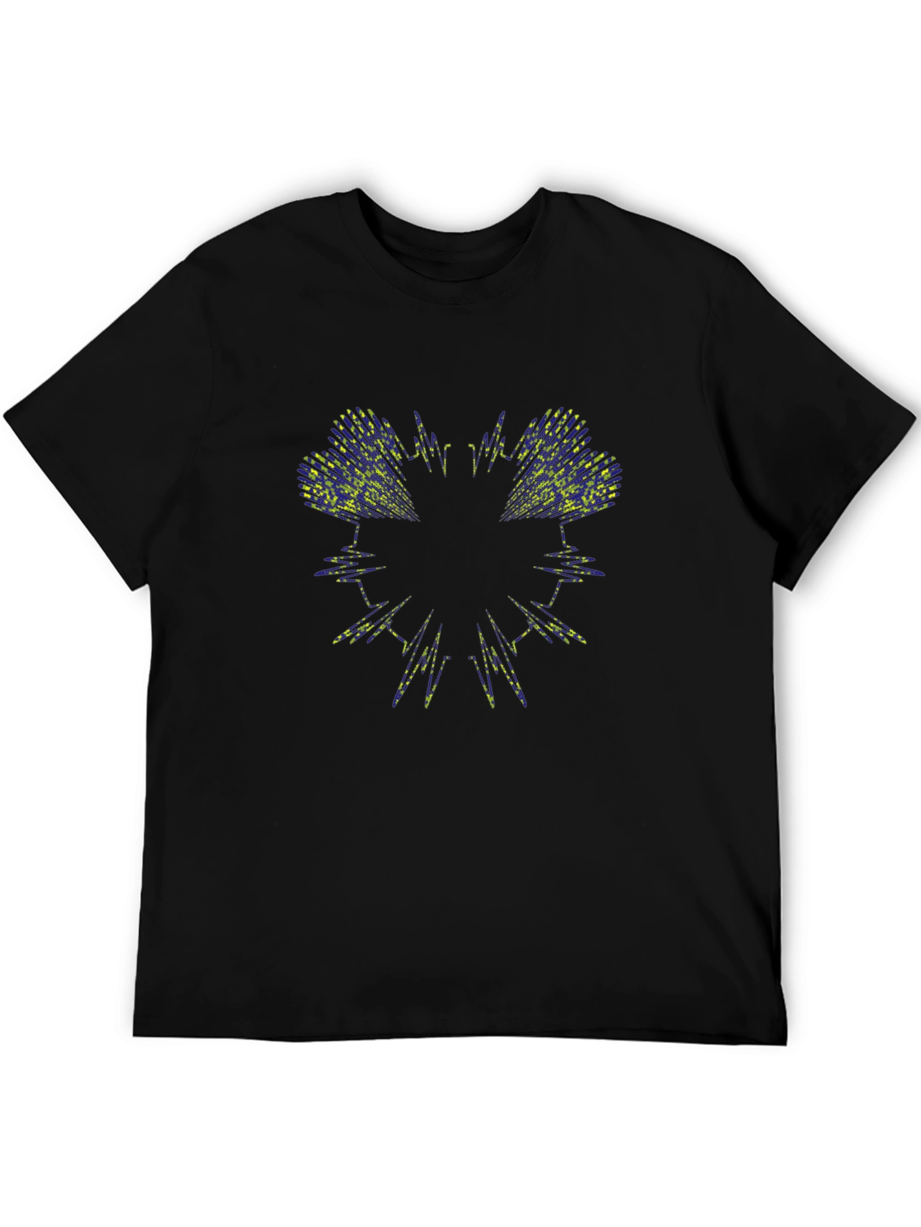 Geometric Spectrum Black Graphic Tee
