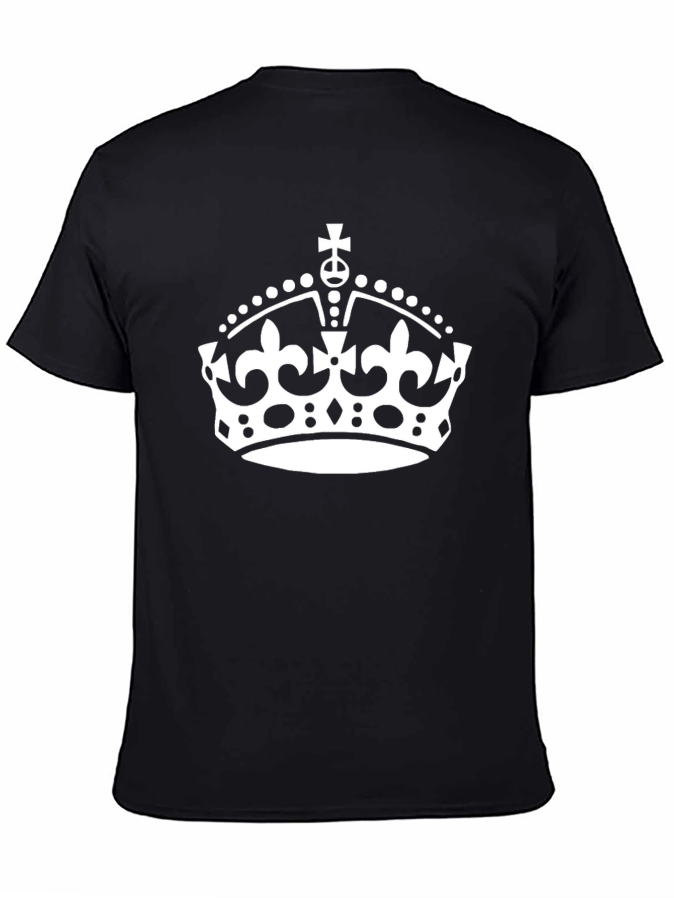 Keep Calm Crown Graphic Black Tee