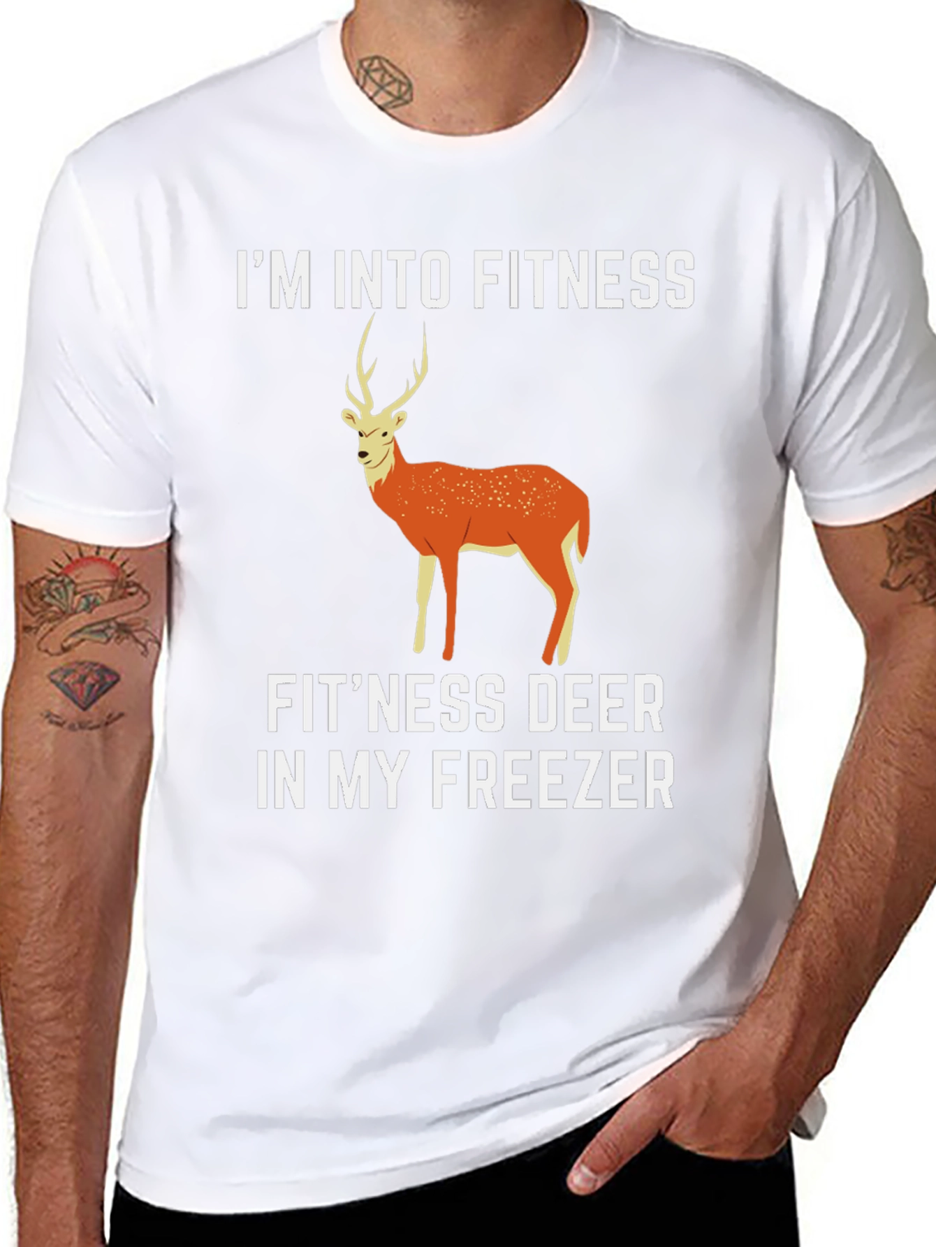Fitness Deer T-Shirt - Funny Hunting Tee
