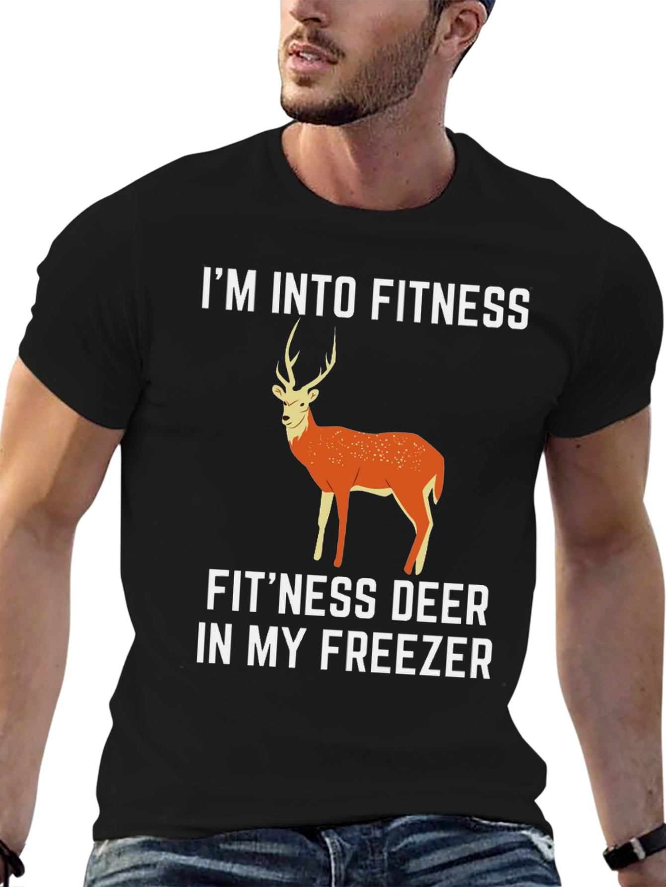 Fitness Deer T-Shirt - Funny Hunting Tee