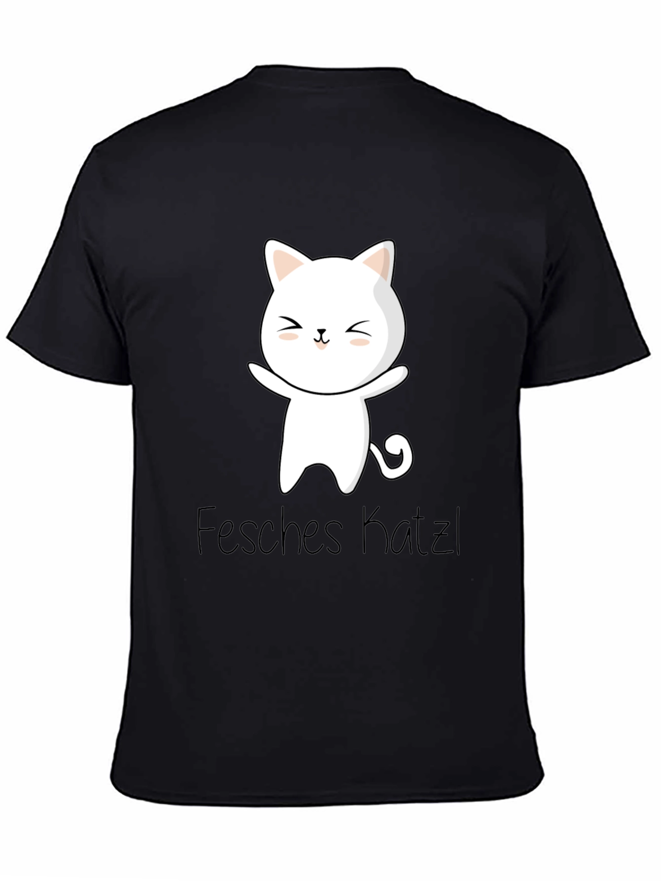 Cute Cat T-Shirt - Fesches Katzl Graphic Tee