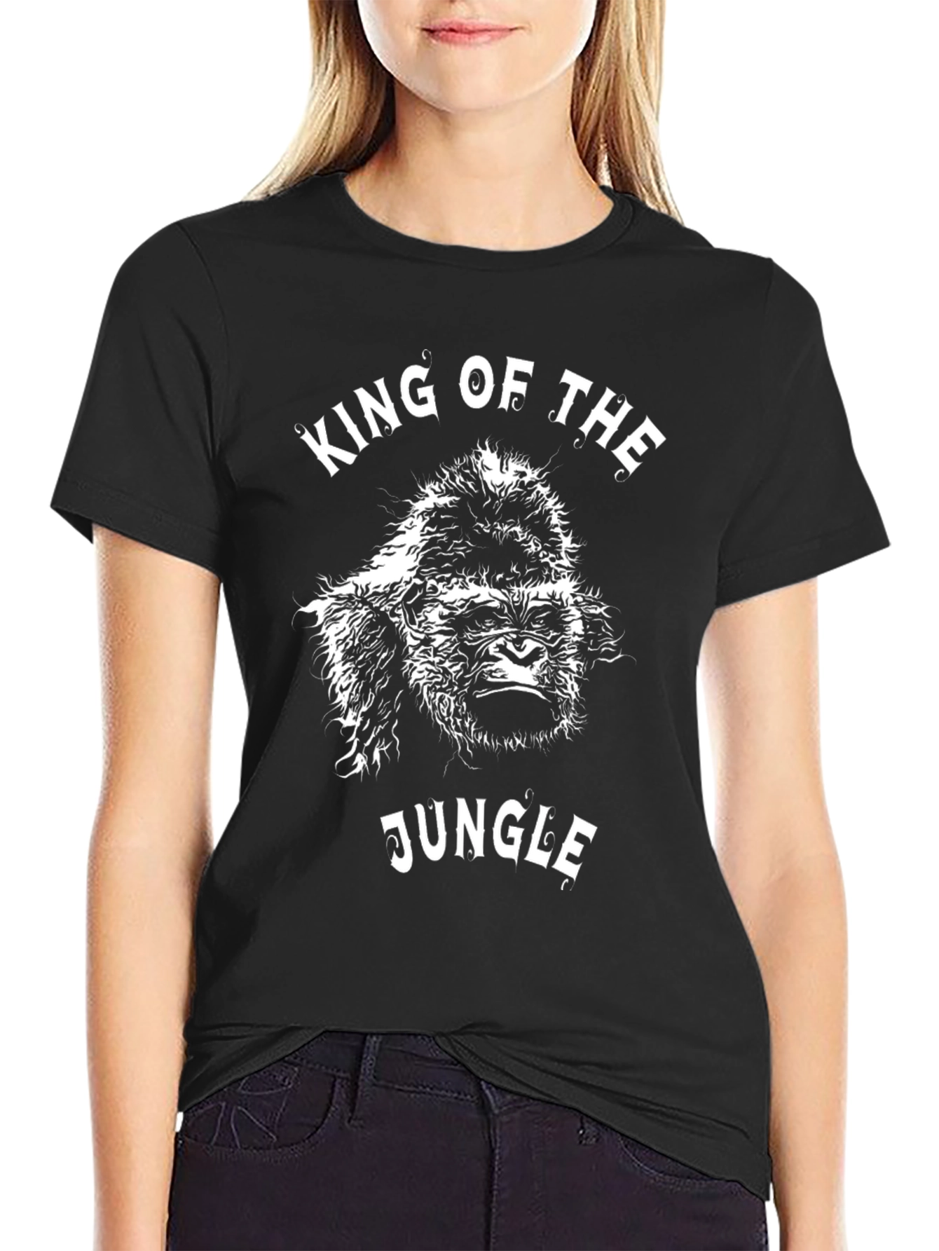 King of the Jungle Gorilla Graphic T-Shirt