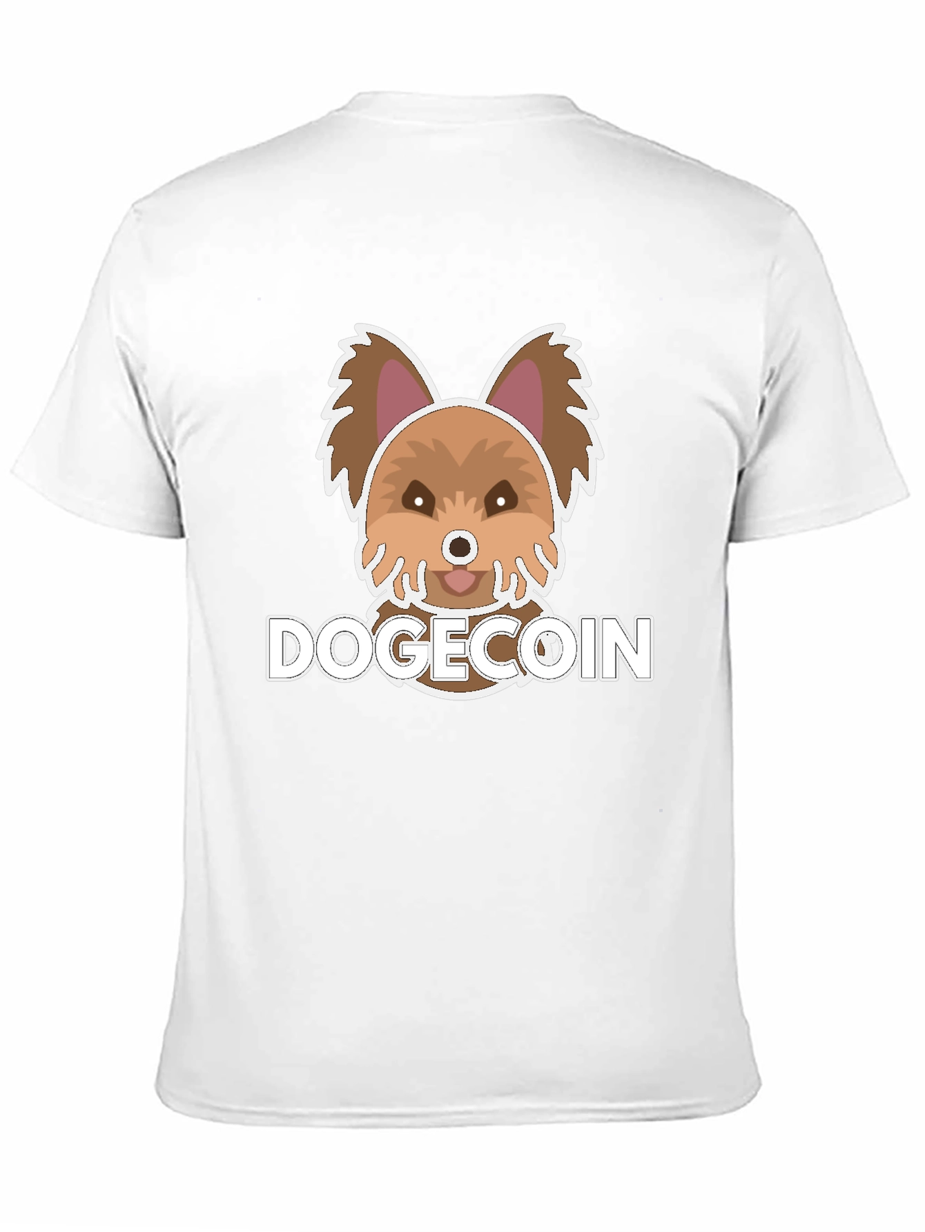 Dogecoin Cute Puppy Graphic Tee - Black