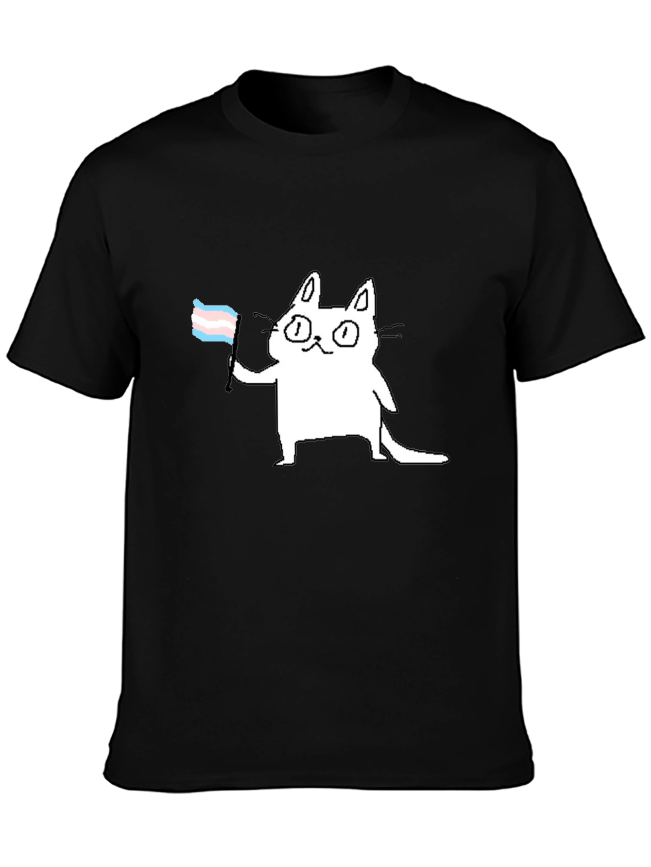 Trans Cat T-Shirt - Prideful & Playful Tee