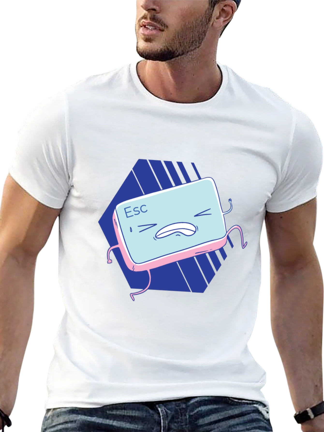 Escape Key Graphic T-Shirt - Black Cotton Tee