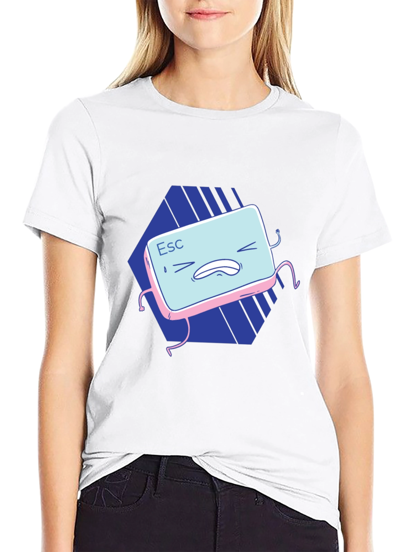 Escape Key Graphic T-Shirt - Black Cotton Tee