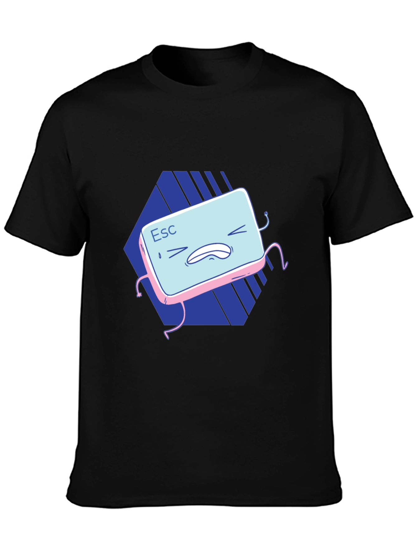 Escape Key Graphic T-Shirt - Black Cotton Tee