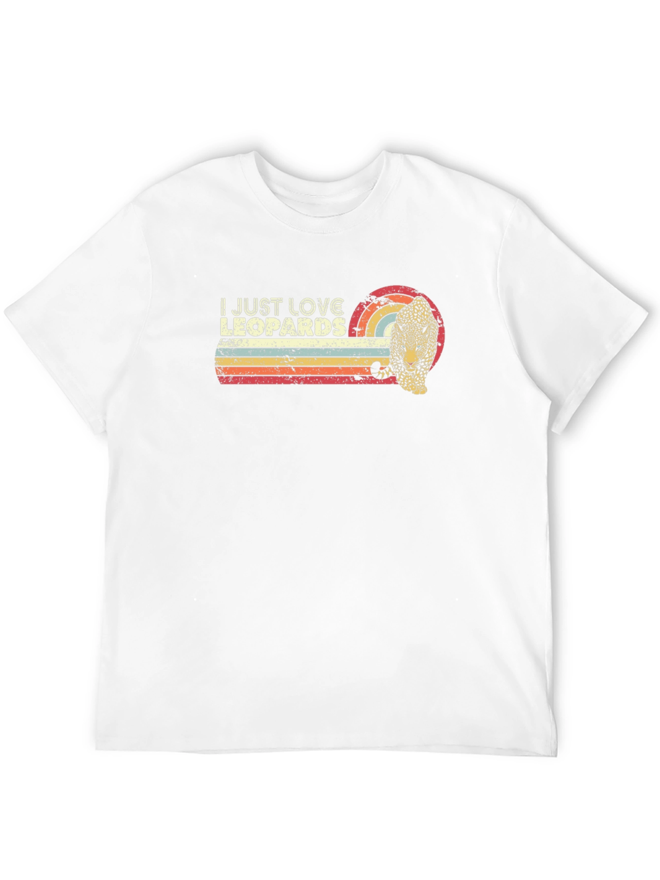 I Just Love Leopards Retro Graphic Tee