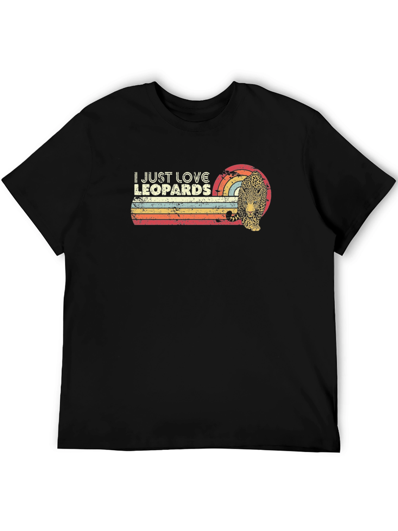 I Just Love Leopards Retro Graphic Tee