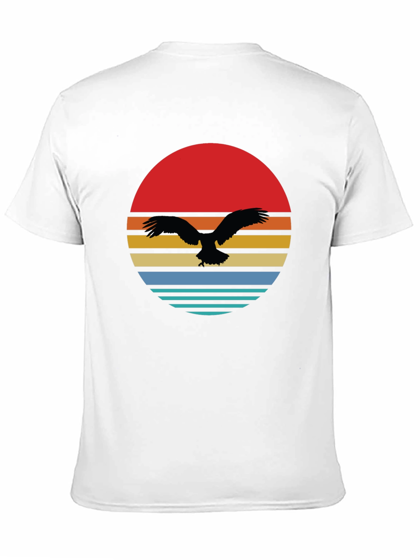 Retro Sunset Eagle Graphic Tee