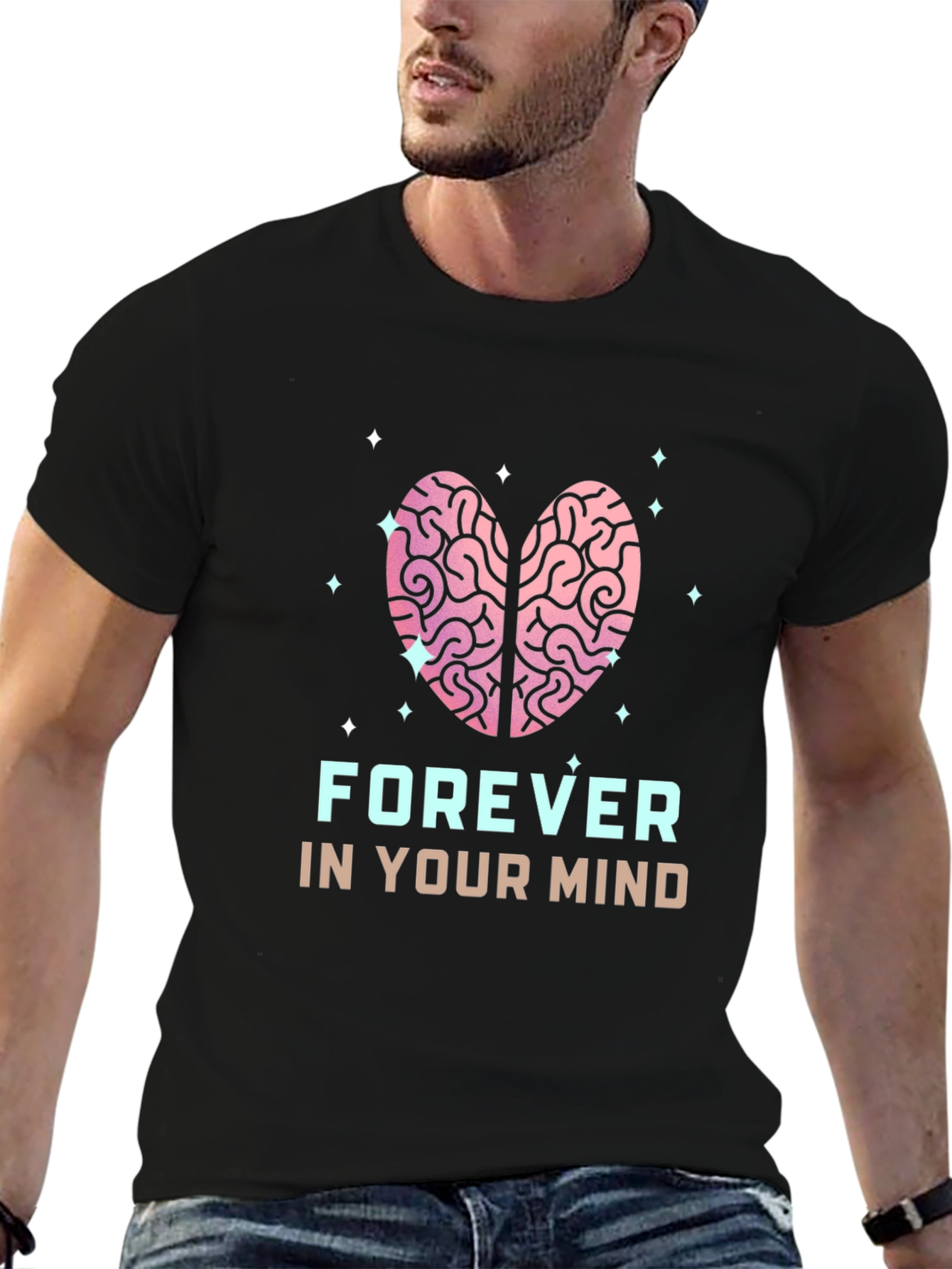 Forever In Your Mind Black Graphic Tee